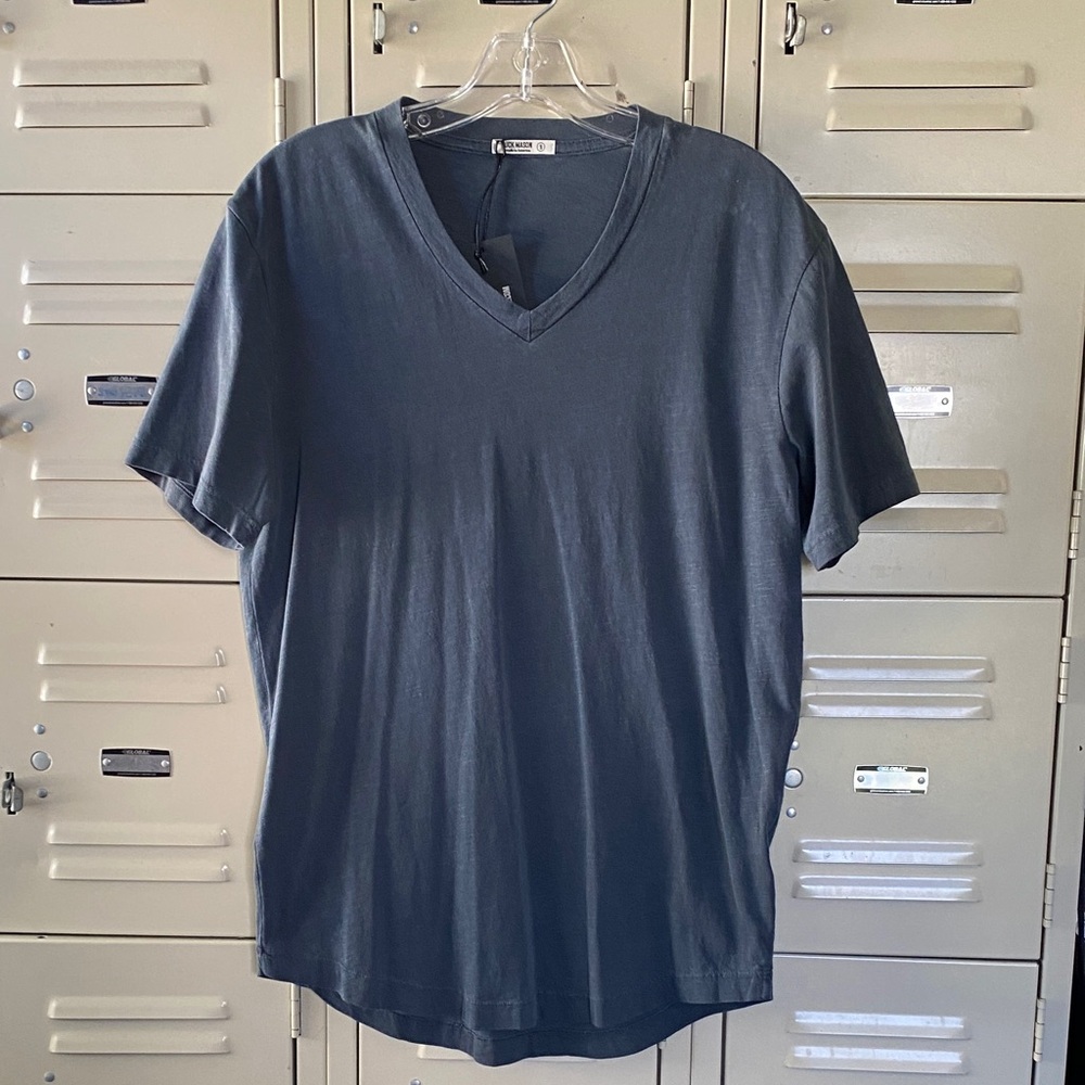 Buck Mason Dark Navy V-Neck Short Sleeve Tee